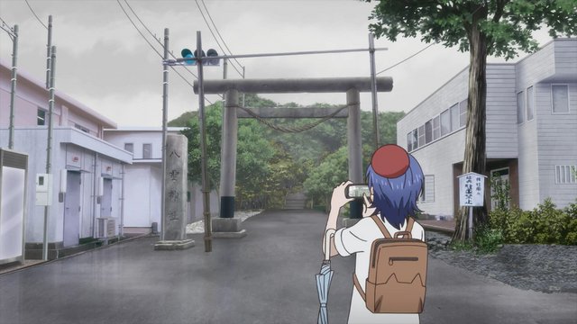 In front of Yakumo Shrine